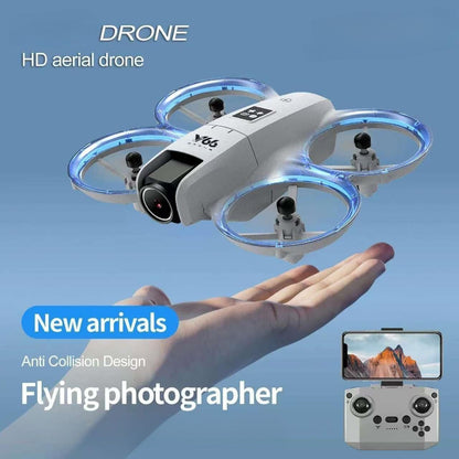 Small Drone with Dual Cameras, Propeller Guard, Altitude Hold, One-Key Takeoff, 3D Flips, 2 Batteries, Intelligent Obstacle Avoidance, Remote Control Helicopter Airplane, Hovering, APP Control, LED Lights, for Beginners FPV Palm Takeoff Mini Quadcopter