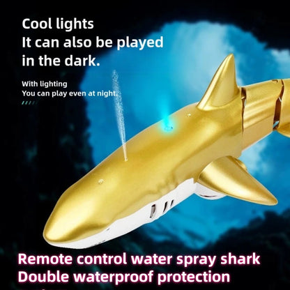 Bennol 2.4G RC Shark Toy for Boys Kids, 1:18 High Simulation Shark for Pool, Electric RC Shark Fish Toy with Light & Spray Water, Ideal Gift for 6+ Year Old Boys