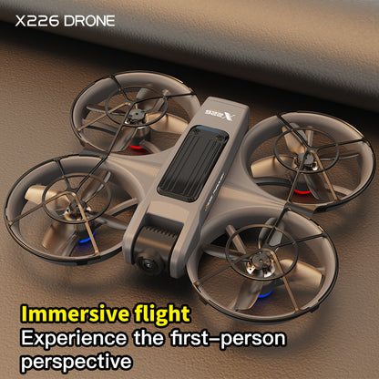 VR FPV Hobby Drone with VR Goggles, HD Dual Cameras, Brushless Motor, Optical Flow Positioning, One-Key Takeoff/Landing, APP Control, Dual Batteries, LED Night Lights, Propeller Guards, Beginner-Friendly Quadcopte.