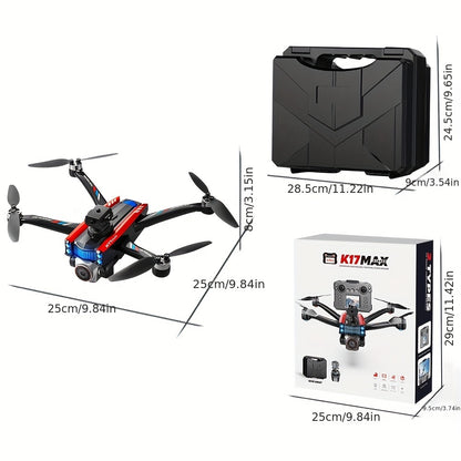RC Drone with Screen Remote Control, HD Dual Camera, Brushless Motor, Speed Adjustment, Altitude Hold & Hovering, One-Key Takeoff, 3D Flips, 2 Batteries, APP Control, LED Lights, Adult & Beginner-Friendly FPV Quadcopter.