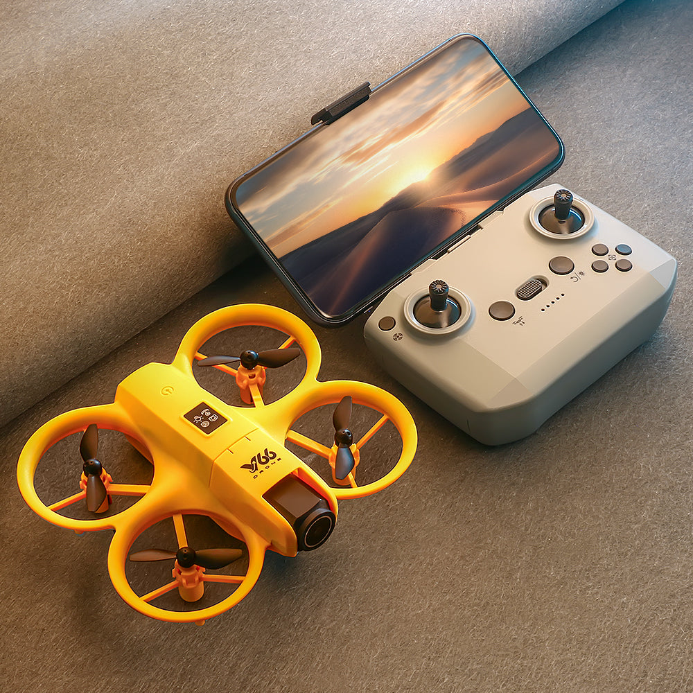 Small Drone with Dual Cameras, Propeller Guard, Altitude Hold, One-Key Takeoff, 3D Flips, 2 Batteries, Intelligent Obstacle Avoidance, Remote Control Helicopter Airplane, Hovering, APP Control, LED Lights, for Beginners FPV Palm Takeoff Mini Quadcopter