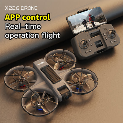 VR FPV Hobby Drone with VR Goggles, HD Dual Cameras, Brushless Motor, Optical Flow Positioning, One-Key Takeoff/Landing, APP Control, Dual Batteries, LED Night Lights, Propeller Guards, Beginner-Friendly Quadcopte.