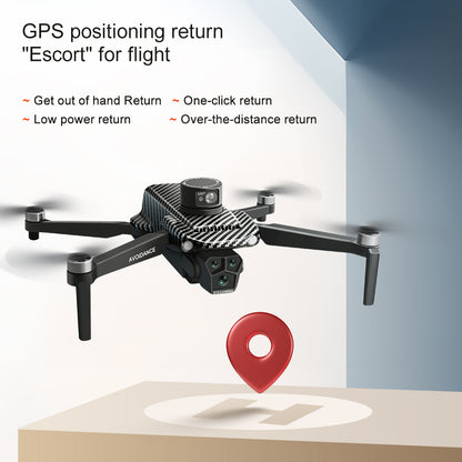 GPS FPV Drone, 360° Laser Obstacle Avoidance, Dual Cameras, 4.5" Screen Controller, Brushless Motor, 3280ft Range, Auto Return, Follow Me, 2×3000mAh Batteries (60 Mins Flight), Optical Flow Positioning, APP Control, Beginner-Friendly Quadcopter.
