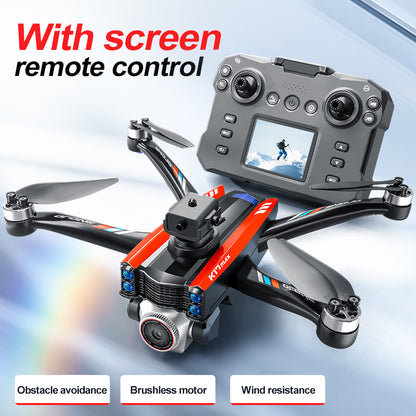 RC Drone with Screen Remote Control, HD Dual Camera, Brushless Motor, Speed Adjustment, Altitude Hold & Hovering, One-Key Takeoff, 3D Flips, 2 Batteries, APP Control, LED Lights, Adult & Beginner-Friendly FPV Quadcopter.