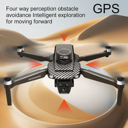 GPS FPV Drone, 360° Laser Obstacle Avoidance, Dual Cameras, 4.5" Screen Controller, Brushless Motor, 3280ft Range, Auto Return, Follow Me, 2×3000mAh Batteries (60 Mins Flight), Optical Flow Positioning, APP Control, Beginner-Friendly Quadcopter.