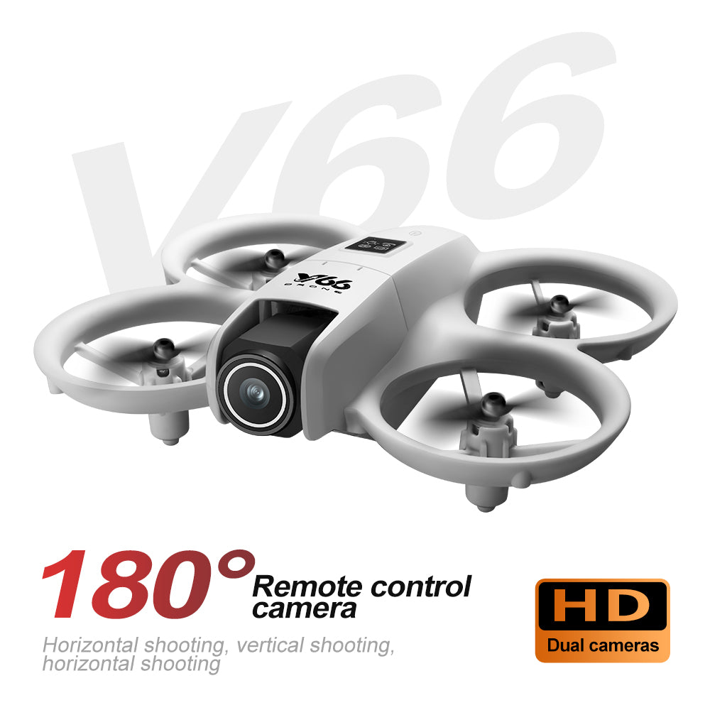 Small Drone with Dual Cameras, Propeller Guard, Altitude Hold, One-Key Takeoff, 3D Flips, 2 Batteries, Intelligent Obstacle Avoidance, Remote Control Helicopter Airplane, Hovering, APP Control, LED Lights, for Beginners FPV Palm Takeoff Mini Quadcopter