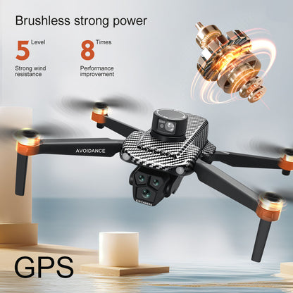 GPS FPV Drone, 360° Laser Obstacle Avoidance, Dual Cameras, 4.5" Screen Controller, Brushless Motor, 3280ft Range, Auto Return, Follow Me, 2×3000mAh Batteries (60 Mins Flight), Optical Flow Positioning, APP Control, Beginner-Friendly Quadcopter.
