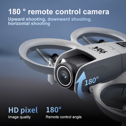 Small Drone with Dual Cameras, Propeller Guard, Altitude Hold, One-Key Takeoff, 3D Flips, 2 Batteries, Intelligent Obstacle Avoidance, Remote Control Helicopter Airplane, Hovering, APP Control, LED Lights, for Beginners FPV Palm Takeoff Mini Quadcopter