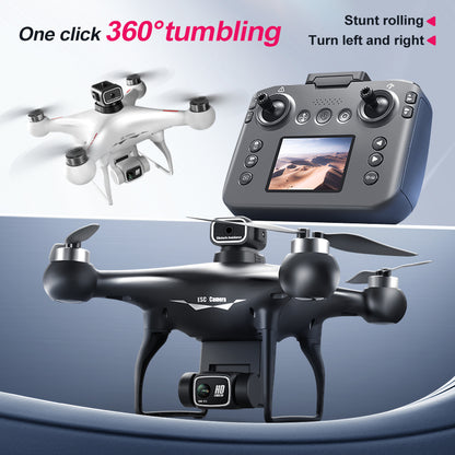 RC Drone Quadcopter with Screen Remote Controller, 2 Batteries, HD Dual Camera, Optical Positioning, Brushless Motor, 360° Flip, Headless Mode, LED Lights, Obstacle Avoidance,Suitable for Adults & Beginners, Outdoor Aerial Photography & Holiday Gift