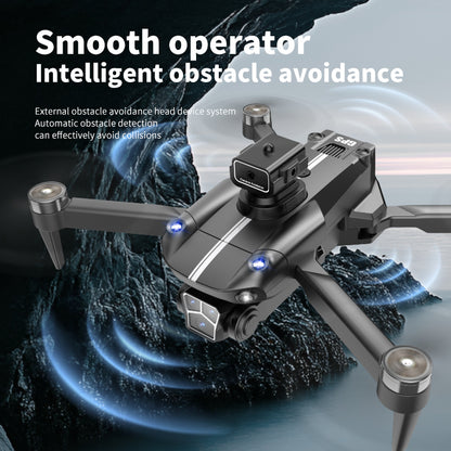 Remote controller with screen display, RC drone, GPS positioning, brushless motor, optical flow positioning, 2500mAh, dual-camera ESC, obstacle avoidance, LED lights, holiday gift, beginner-friendly.