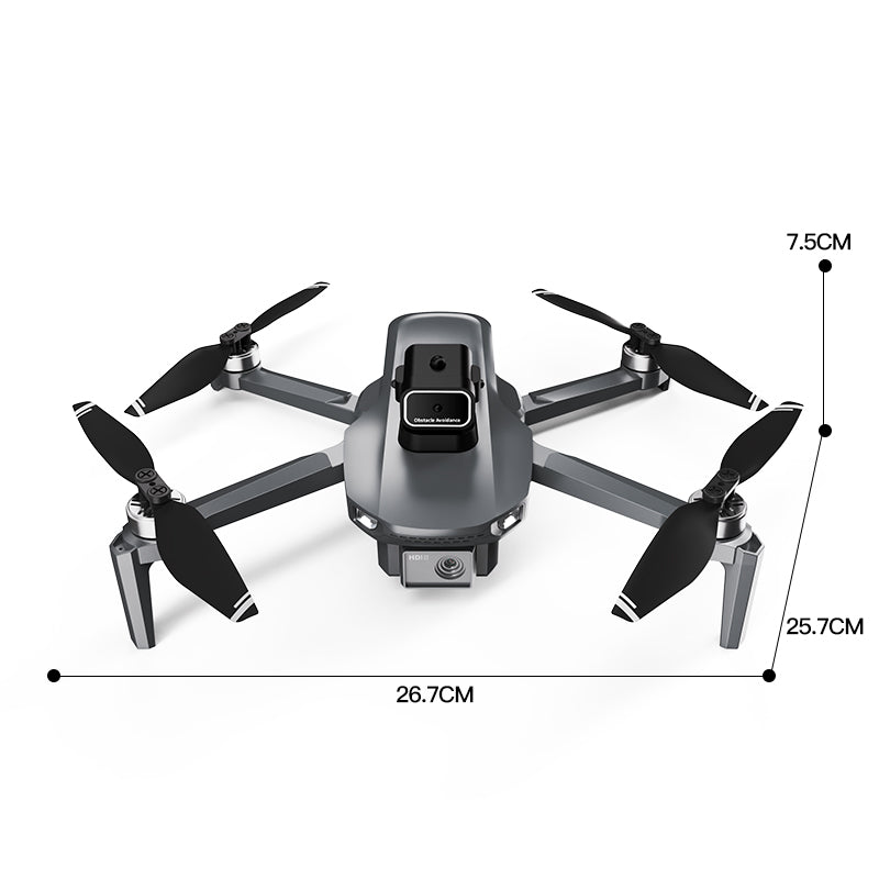 RC Drone, Large Screen Remote Control, 2 Batteries, GPS, HD Dual Camera, Intelligent Follow, One-Key Return, Optical Flow Hover, Trajectory Flight, Headless Mode, Brushless Motor, LED Lights, Foldable Body, Holiday Gift, Ideal for Adults & Beginners.
