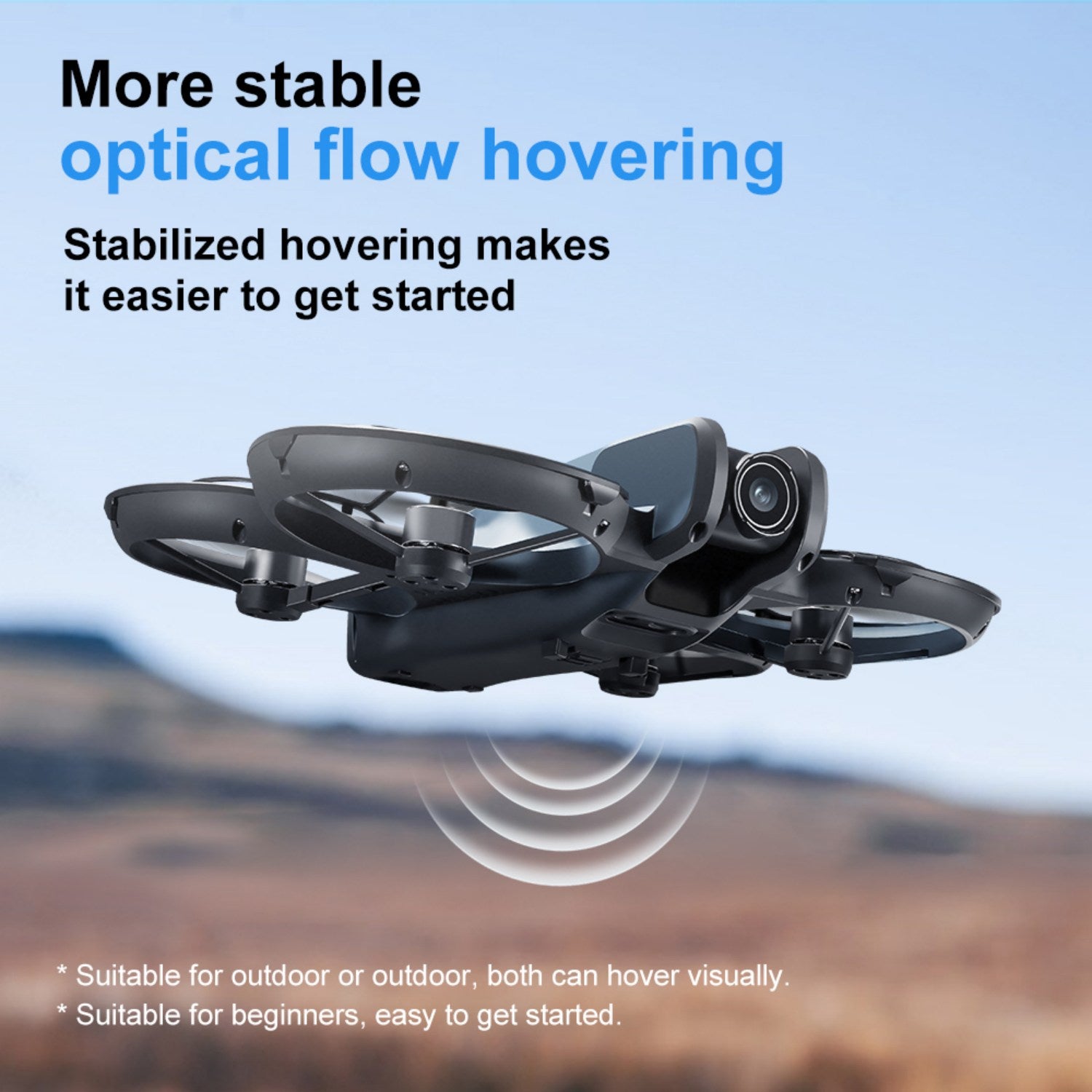 RC Drone w/ Display Screen Remote, Dual 180° Adjustable Cameras, Optical Flow, Brushless Motor, 360° Propeller Guard, One Key Takeoff/Landing, Headless Mode, Waypoint Flight. 2 Batteries & Full Accessories, Beginner-Friendly Quadcopter