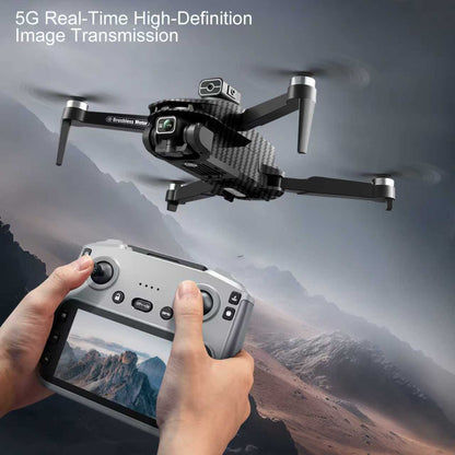 GPS Drone with 4K Camera, 4.5" LCD Display Screen Controller - Auto Return, Follow Me, Go Home, One Key Takeoff/Landing, Altitude Hold, LED Light, Quadcopter for Aerial Photography Control and Video Recording, Adult Beginner-Friendly FPV RC Quadcopter