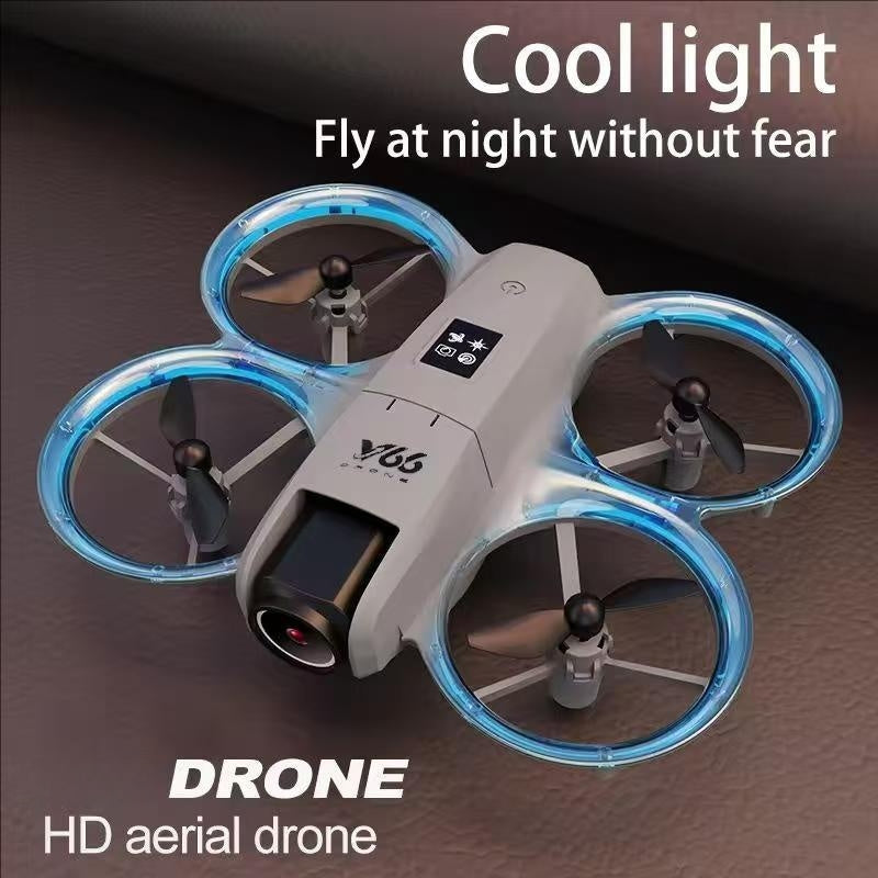 Small Drone with Dual Cameras, Propeller Guard, Altitude Hold, One-Key Takeoff, 3D Flips, 2 Batteries, Intelligent Obstacle Avoidance, Remote Control Helicopter Airplane, Hovering, APP Control, LED Lights, for Beginners FPV Palm Takeoff Mini Quadcopter