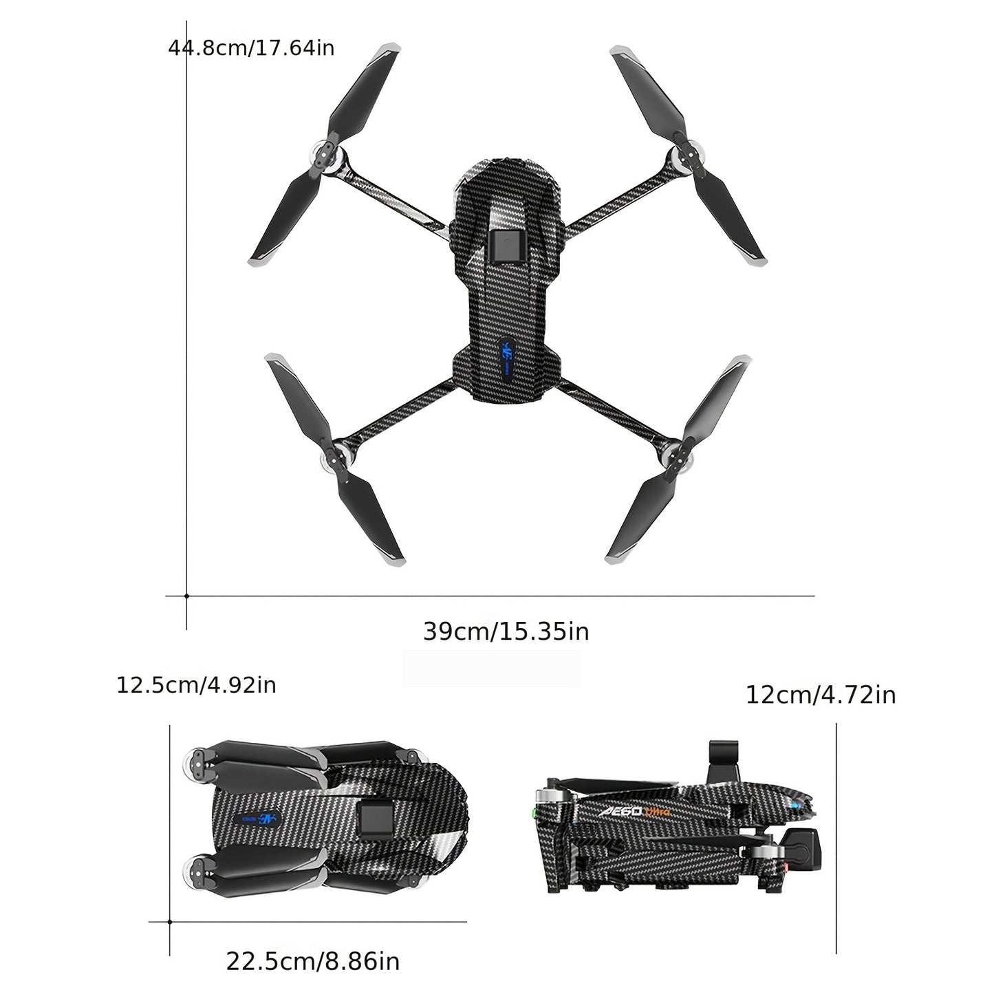 Drop Drone, GPS, 7.2" Touchscreen RC, 4K Dual Cameras, 3-Axis Gimbal, 360° Obstacle Avoidance, Brushless Motors, Optical Flow Hover, Intelligent Follow, 2 Batteries for 90 Mins Flight, FPV Aerial Drone for Adults & Beginners