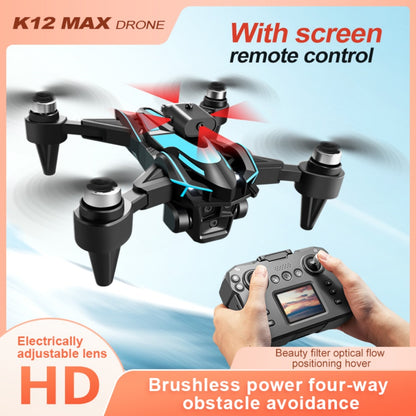 Hobby Drone with Screen Remote Control, HD Dual Camera, Brushless Motor, Speed Adjustment, Altitude Hold & Hovering, One-Key Takeoff, 3D Flips, 2 Batteries, APP Control, LED Lights, Adult & Beginner-Friendly FPV Quadcopter