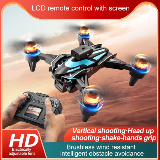 Hobby Drone with Screen Remote Control, HD Dual Camera, Brushless Motor, Speed Adjustment, Altitude Hold & Hovering, One-Key Takeoff, 3D Flips, 2 Batteries, APP Control, LED Lights, Adult & Beginner-Friendly FPV Quadcopter