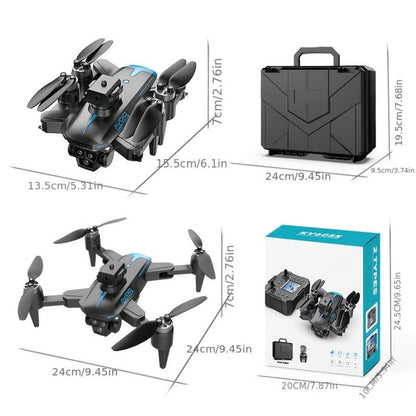 Hobby Drone with Screen Remote Control, HD Dual Camera, Brushless Motor, Speed Adjustment, Altitude Hold & Hovering, One-Key Takeoff, 3D Flips, 2 Batteries, APP Control, LED Lights, Adult & Beginner-Friendly FPV Quadcopter