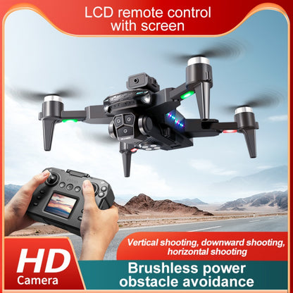 Hobby Drone with Screen Remote Control, HD Dual Camera, Brushless Motor, Speed Adjustment, Altitude Hold & Hovering, One-Key Takeoff, 3D Flips, 2 Batteries, APP Control, LED Lights, Adult & Beginner-Friendly FPV Quadcopter
