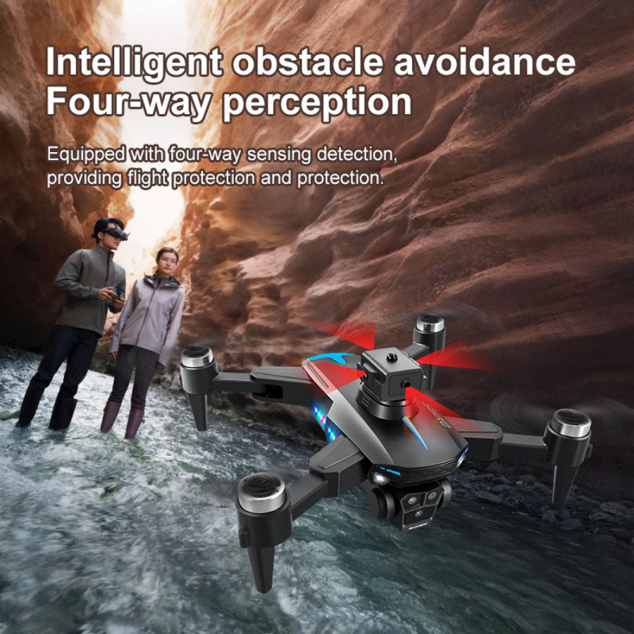 Hobby Drone with Screen Remote Control, HD Dual Camera, Brushless Motor, Speed Adjustment, Altitude Hold & Hovering, One-Key Takeoff, 3D Flips, 2 Batteries, APP Control, LED Lights, Adult & Beginner-Friendly FPV Quadcopter