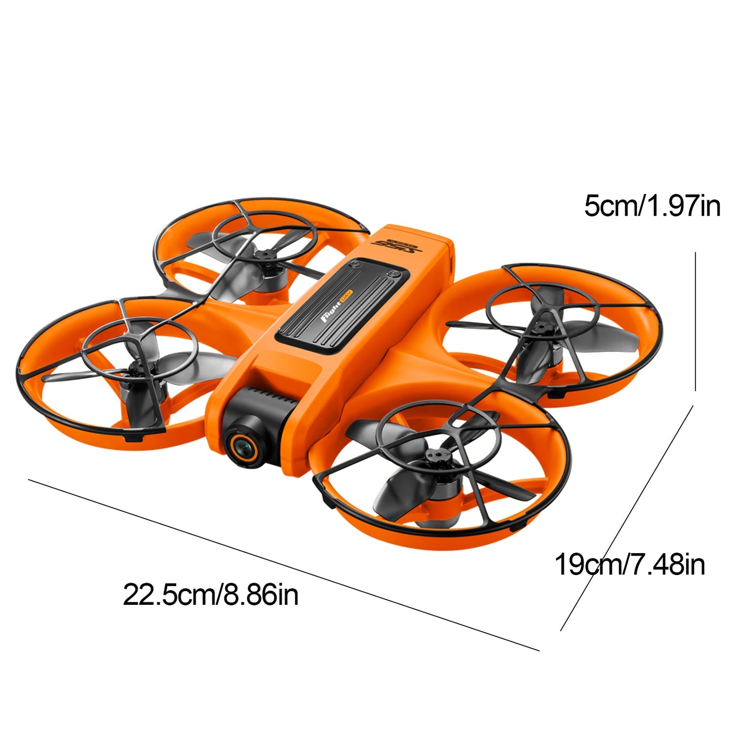 RC Drone with 4.92" Screen Controller, HD Dual Camera, 2 Batteries & 8GB Card, 360° Flip, Brushless Motor, Optical Flow Hover, Propeller Guard, Headless Mode, One-Key Takeoff/Landing, 、Trajectory Flight, Night LED, Beginner-Friendly FPV Adult Quadcopter