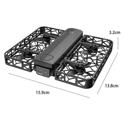 RC Drone with Camera, Follow Mode Auto Flight, Mini Foldable Quadcopter, Full Protective Mesh Propeller Guards, Crash-Resistant, Adjustable Speed, One-Key Takeoff/Landing, Remote Control Airplane UAV