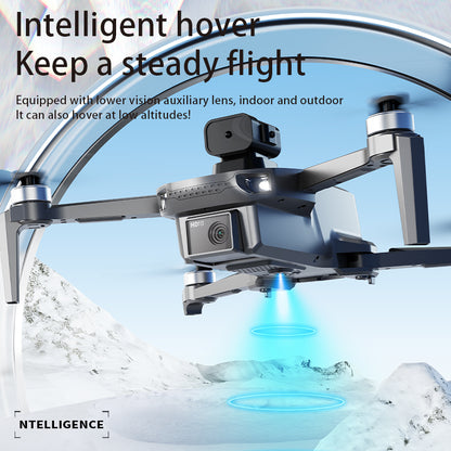 RC Drone, Large Screen Remote Control, 2 Batteries, GPS, HD Dual Camera, Intelligent Follow, One-Key Return, Optical Flow Hover, Trajectory Flight, Headless Mode, Brushless Motor, LED Lights, Foldable Body, Holiday Gift, Ideal for Adults & Beginners.