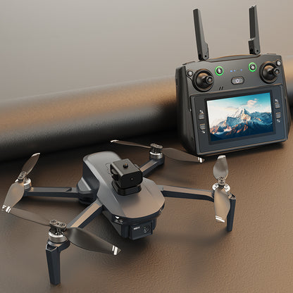 RC Drone, Large Screen Remote Control, 2 Batteries, GPS, HD Dual Camera, Intelligent Follow, One-Key Return, Optical Flow Hover, Trajectory Flight, Headless Mode, Brushless Motor, LED Lights, Foldable Body, Holiday Gift, Ideal for Adults & Beginners.
