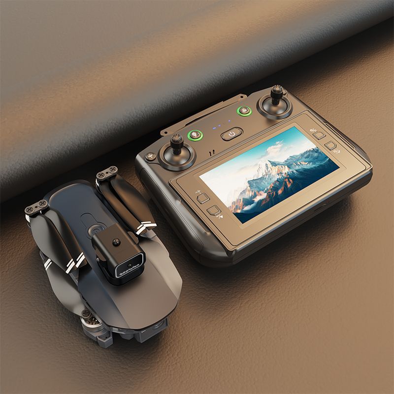 RC Drone, Large Screen Remote Control, 2 Batteries, GPS, HD Dual Camera, Intelligent Follow, One-Key Return, Optical Flow Hover, Trajectory Flight, Headless Mode, Brushless Motor, LED Lights, Foldable Body, Holiday Gift, Ideal for Adults & Beginners.
