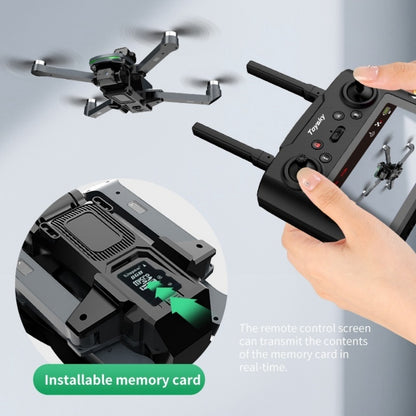 GPS Drone with 4.5" Large Screen Remote Control, HD Dual Cameras, 2 Batteries, One-Key Return, Follow Me, Speed Adjustment, Optical Flow Positioning, Headless Mode, Gesture Shooting, LED Lights, FPV Quadcopter Suitable for Adults & Beginners