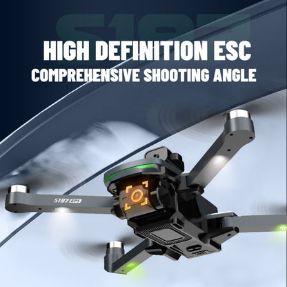 GPS Drone with 4.5" Large Screen Remote Control, HD Dual Cameras, 2 Batteries, One-Key Return, Follow Me, Speed Adjustment, Optical Flow Positioning, Headless Mode, Gesture Shooting, LED Lights, FPV Quadcopter Suitable for Adults & Beginners