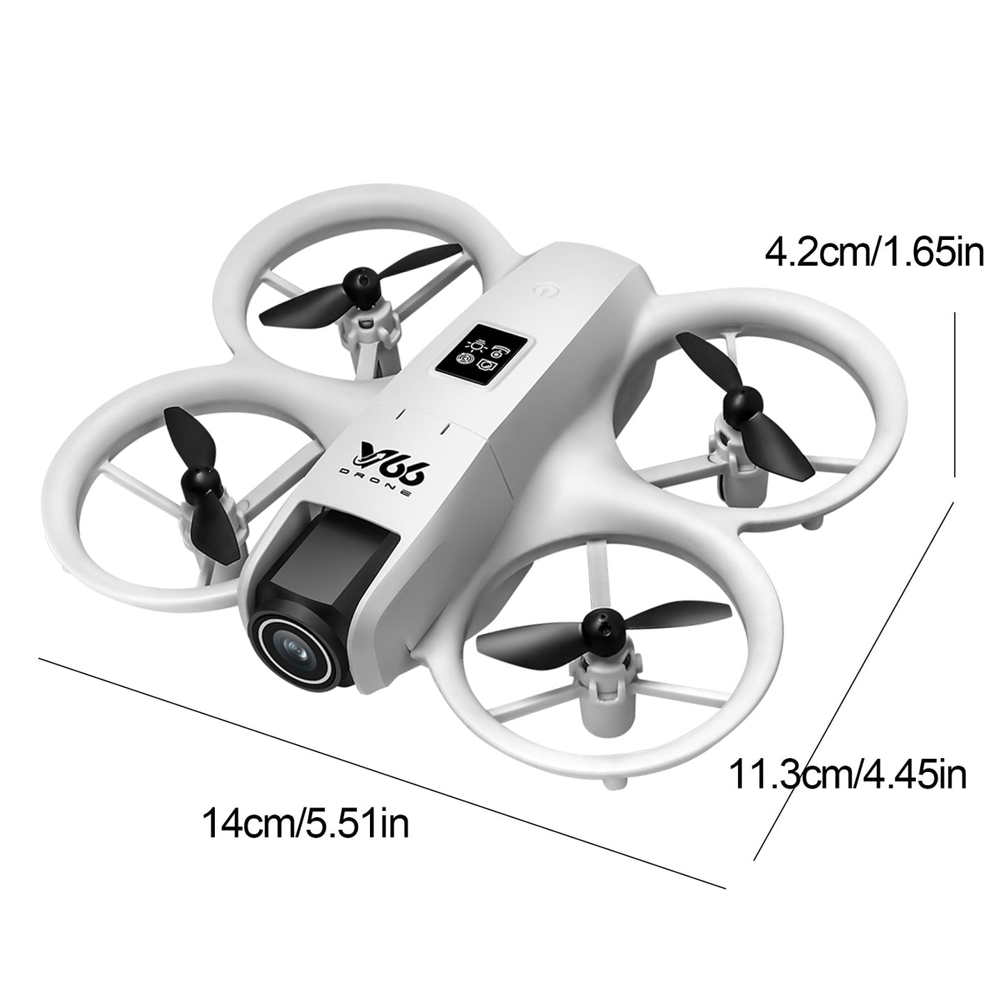Small Drone with Dual Cameras, Propeller Guard, Altitude Hold, One-Key Takeoff, 3D Flips, 2 Batteries, Intelligent Obstacle Avoidance, Remote Control Helicopter Airplane, Hovering, APP Control, LED Lights, for Beginners FPV Palm Takeoff Mini Quadcopter