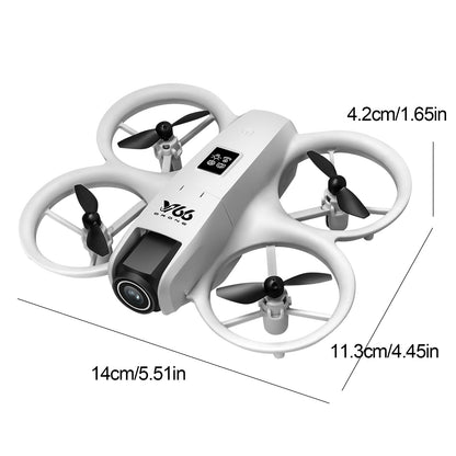 Small Drone with Dual Cameras, Propeller Guard, Altitude Hold, One-Key Takeoff, 3D Flips, 2 Batteries, Intelligent Obstacle Avoidance, Remote Control Helicopter Airplane, Hovering, APP Control, LED Lights, for Beginners FPV Palm Takeoff Mini Quadcopter