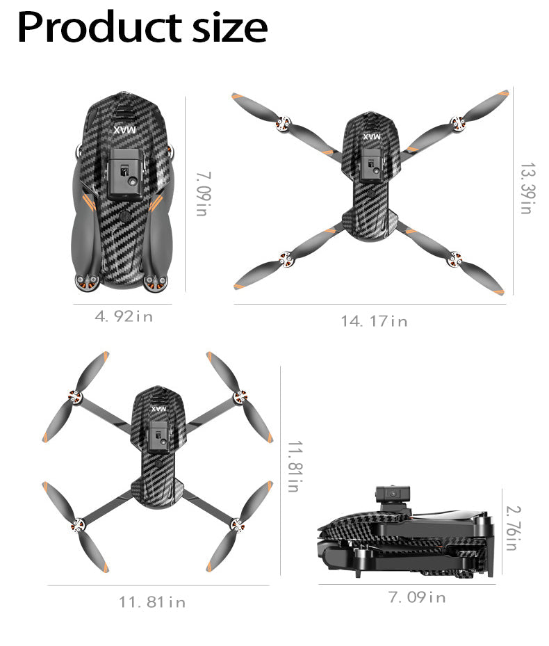 GPS Drone with 4K Camera, 4.5" LCD Display Screen Controller - Auto Return, Follow Me, Go Home, One Key Takeoff/Landing, Altitude Hold, LED Light, Quadcopter for Aerial Photography Control and Video Recording, Adult Beginner-Friendly FPV RC Quadcopter
