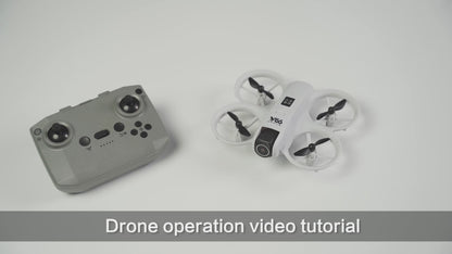 Small Drone with Dual Cameras, Propeller Guard, Altitude Hold, One-Key Takeoff, 3D Flips, 2 Batteries, Intelligent Obstacle Avoidance, Remote Control Helicopter Airplane, Hovering, APP Control, LED Lights, for Beginners FPV Palm Takeoff Mini Quadcopter