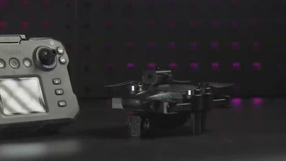 Hobby Drone with Screen Remote Control, HD Dual Camera, Brushless Motor, Speed Adjustment, Altitude Hold & Hovering, One-Key Takeoff, 3D Flips, 2 Batteries, APP Control, LED Lights, Adult & Beginner-Friendly FPV Quadcopter