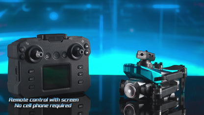 RC Drone with Screen Remote Control, HD Dual Camera, Brushless Motor, 2 Batteries, Altitude Hold & Hovering, Speed Adjustment, One-Key Takeoff, 3D Flips, APP Control, LED Lights, Adult & Beginner-Friendly FPV Quadcopter.