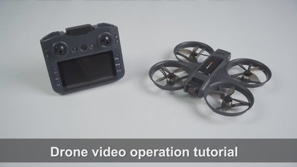 RC Drone with 4.92" Screen Controller, HD Dual Camera, 2 Batteries & 8GB Card, 360° Flip, Brushless Motor, Optical Flow Hover, Propeller Guard, Headless Mode, One-Key Takeoff/Landing, 、Trajectory Flight, Night LED, Beginner-Friendly FPV Adult Quadcopter