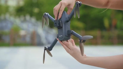 GPS Drone with 4.5" Large Screen Remote Control, HD Dual Cameras, 2 Batteries, One-Key Return, Follow Me, Speed Adjustment, Optical Flow Positioning, Headless Mode, Gesture Shooting, LED Lights, FPV Quadcopter Suitable for Adults & Beginners